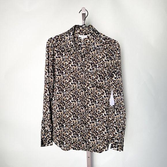 Equipment Brett Leopard Button Down Shirt - Picture 2 of 6